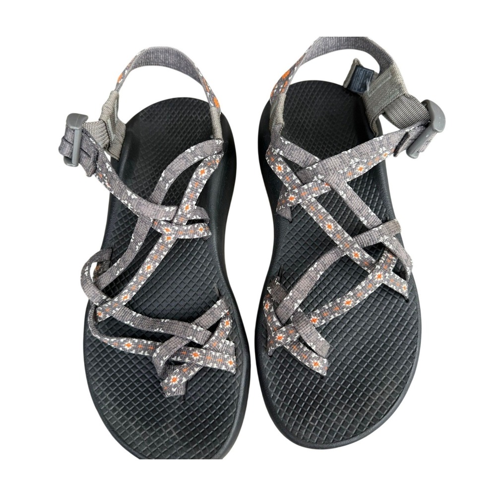 Chaco Sandals Gray Orange Women's Size 8.5